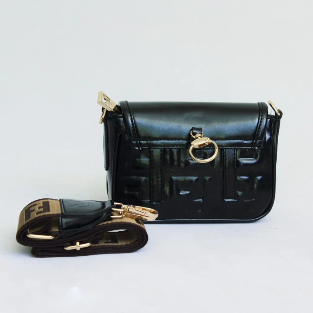 کیف دستی و دوشی زنانه مدل فندی FENDI رنگ مشکی کد 1501 - Image 3