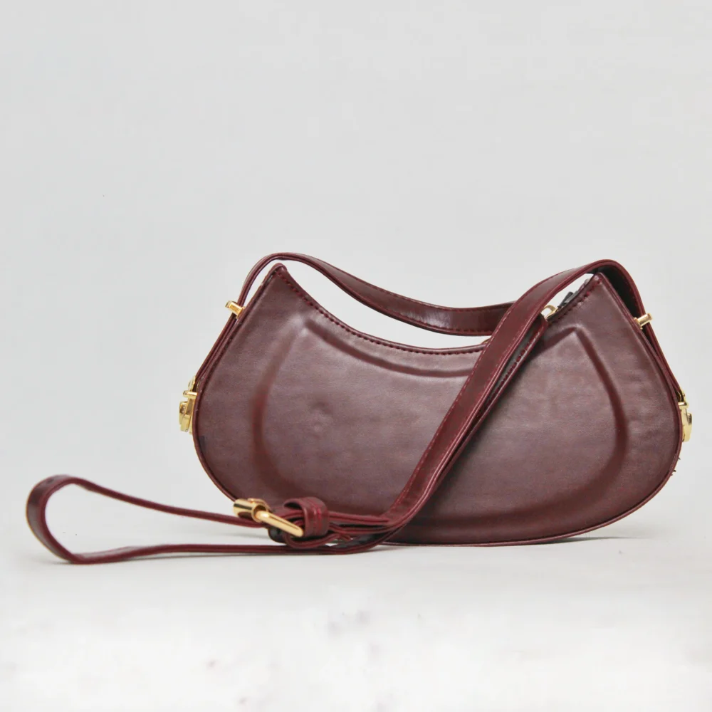 کیف دوشی زنانه coach رنگ زرشکی کد۳۵۰۱ - Image 2
