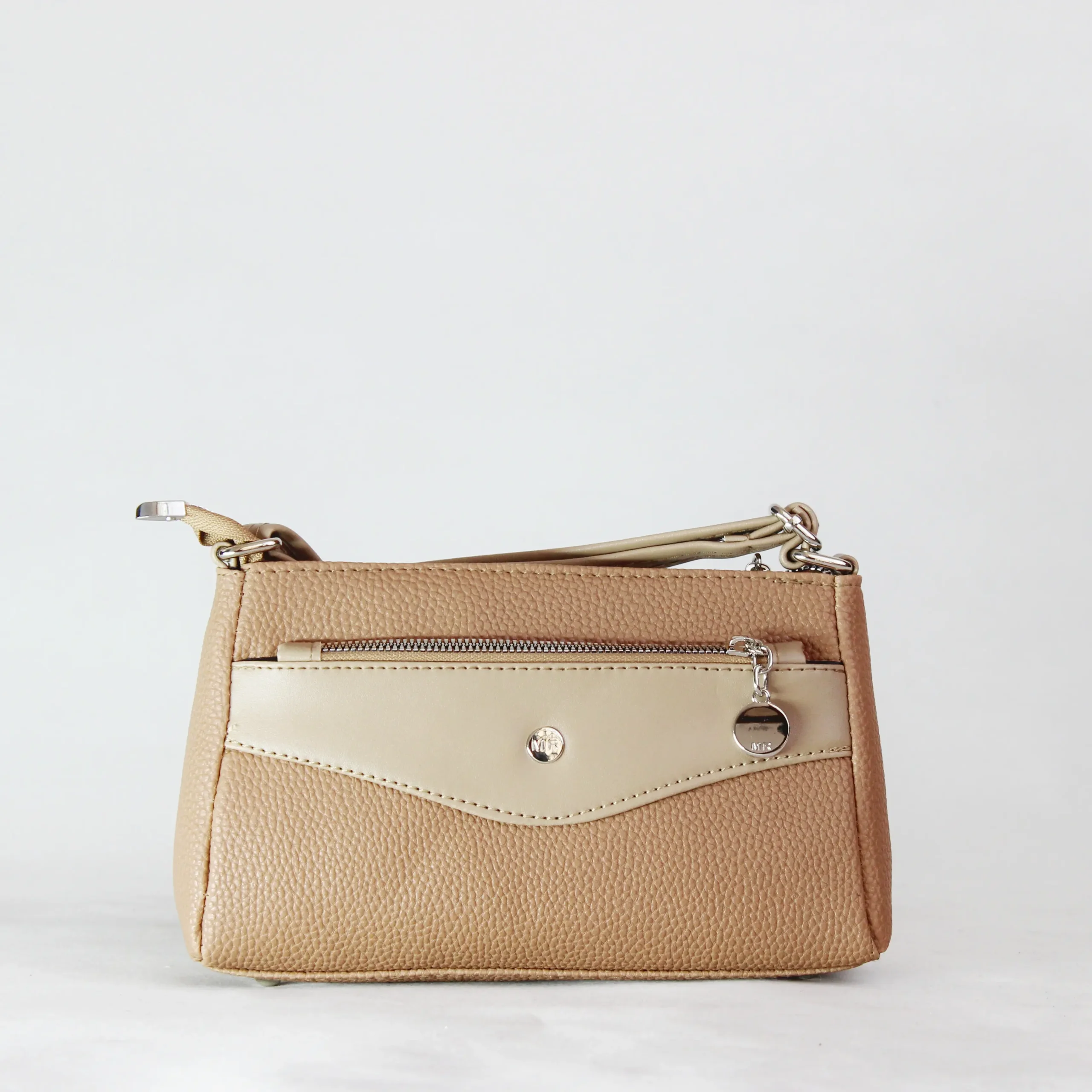 کیف رودوشی زنانه آنلی رنگ کرم کد ۴۷۰۱