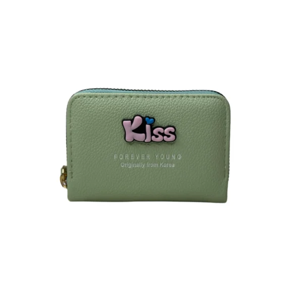 کیف پول جاکارتی زنانه کیس مدل آورا رنگ سبز کد ۳۰۰۴