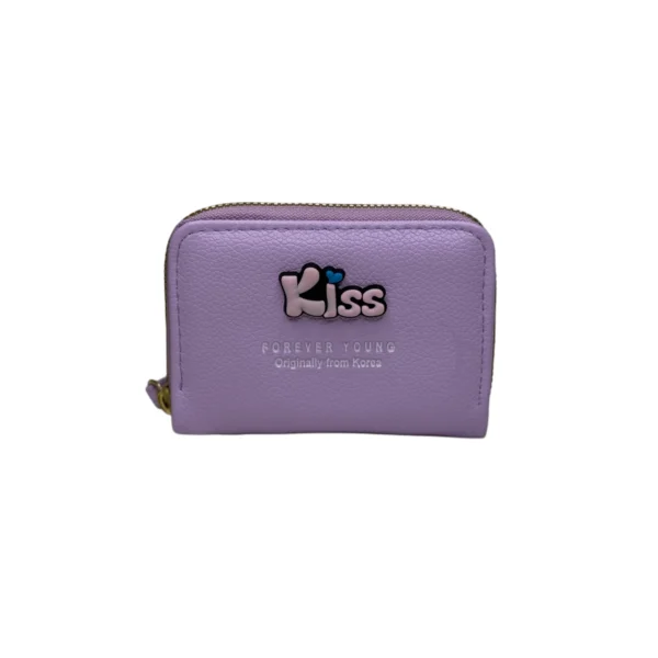 کیف پول جاکارتی زنانه کیس مدل آورا رنگ یاسی کد:۳۰۰۲