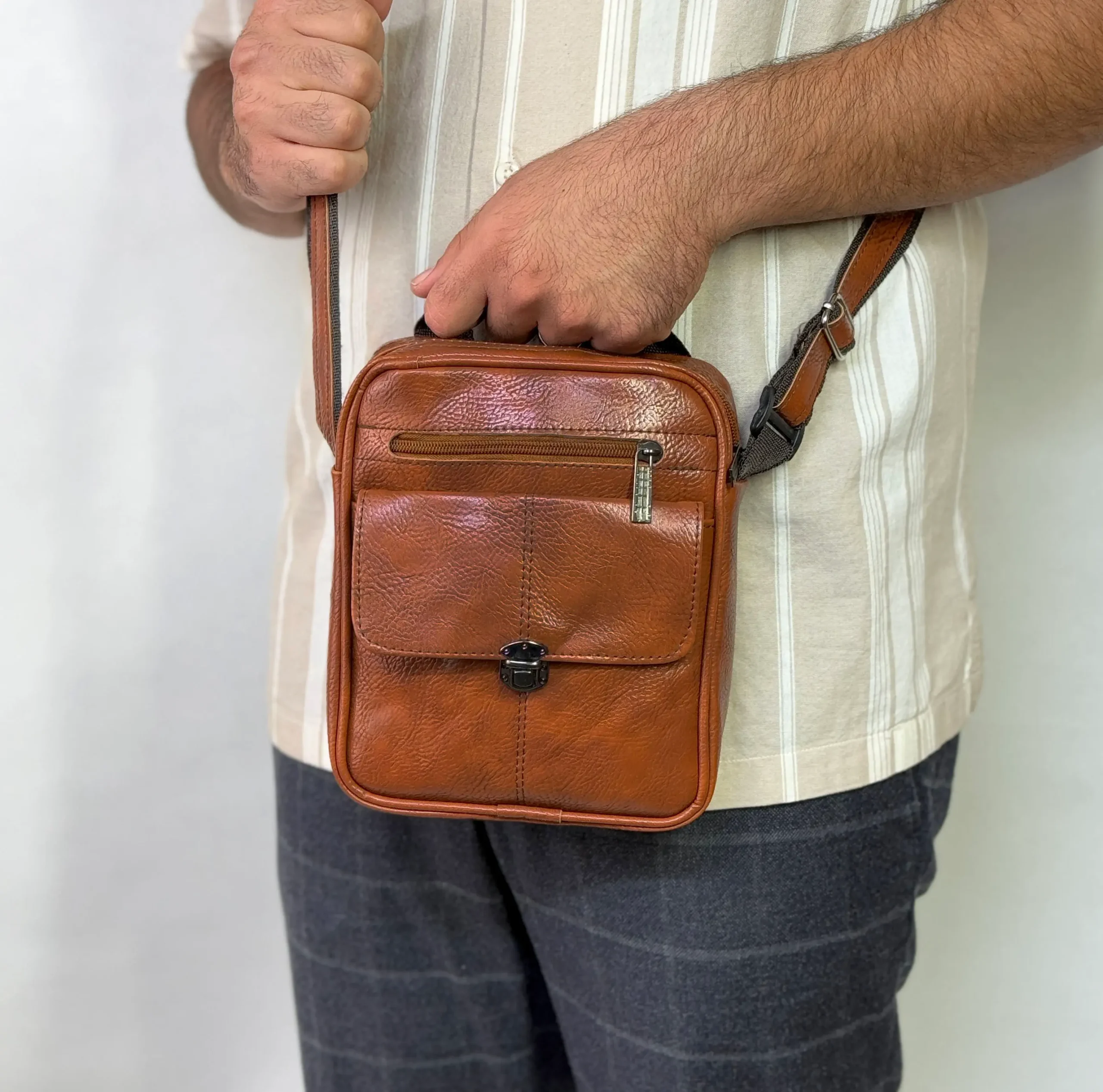 کیف دوشی مردانه صابر کد 7000 - Image 5