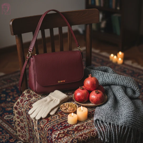 چطور کیف دوشی زنانه رنگی در شب یلدا، استایلت را از یکنواختی خارج می‌کند؟