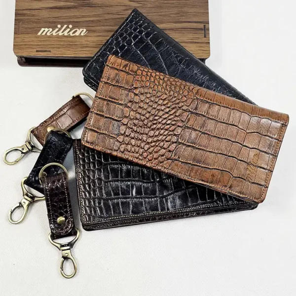 ست کیف پول مردانه و جاسوییچی Milian کد 1200