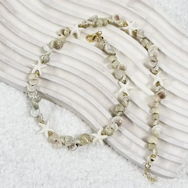 گردنبند دستسازصدفی مِرمِید (Mermaid)