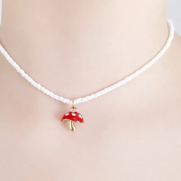 گردنبد ترندی طرح قارچ (Mushroom)